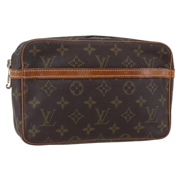 LOUIS VUITTON Monogram Compiegne 23 Clutch Bag M51847 LV Auth BA8306